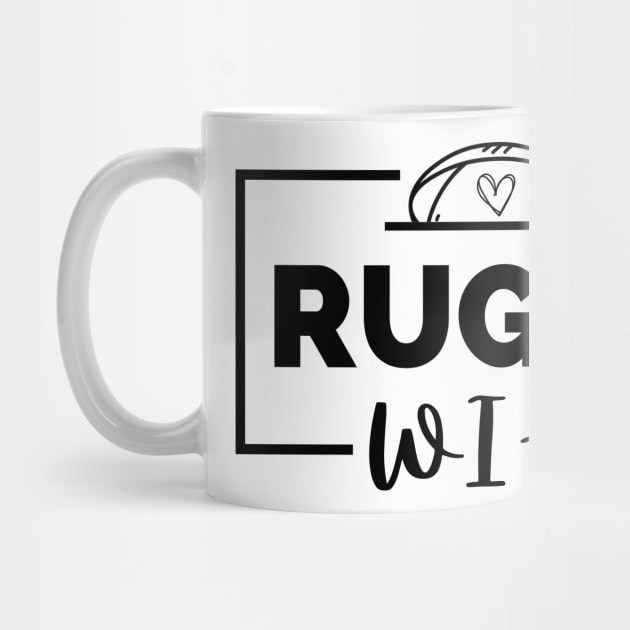 Cute Rugby Wife Fun by Lottz_Design 